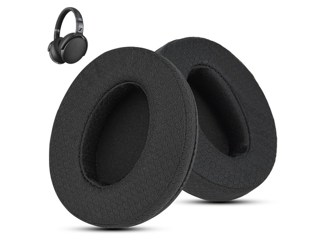 Fabric Earpads for Sennheiser HD450BT/HD4.50/HD4.40BT - Black for HD4.50BT/HD...