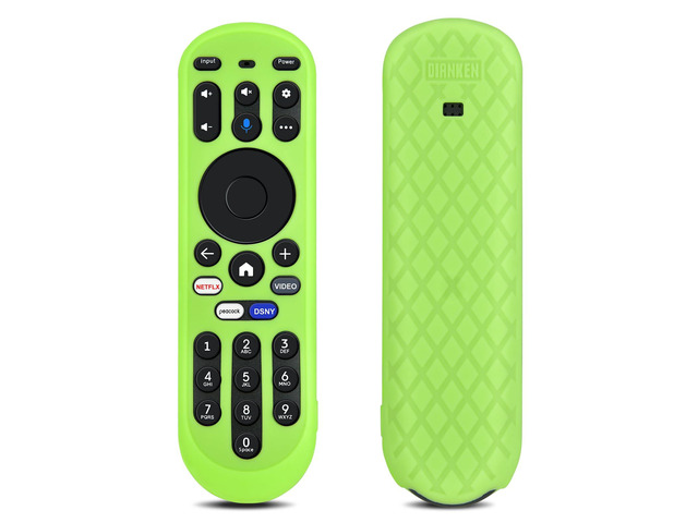 Remote Cover for Xumo TV Remote, Silicone Case for Pioneer Element Hisense XUMO Remote Control Protector, Glow in The Dark (Green)