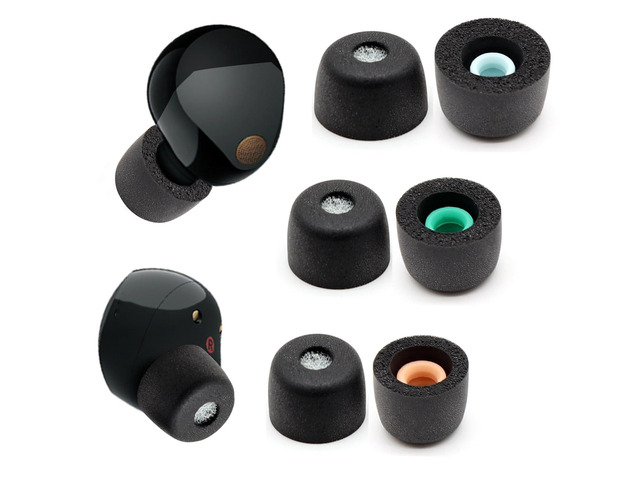 3 Pairs Memory Foam Eartips Ear Buds for Sony WF-1000XM6 & WF-1000XM5, Ear Tips Replacement Sony Ear Piece Foam Tips for WF-1000XM5/XM6 Fit...