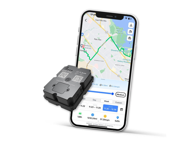 GPS Tracker Vehicle - 4G LTE Real-Time GPS Tracking Device for Cars/Trucks, 7500mAh Battery, Worldwide Coverage, App Alerts, Subscription Required