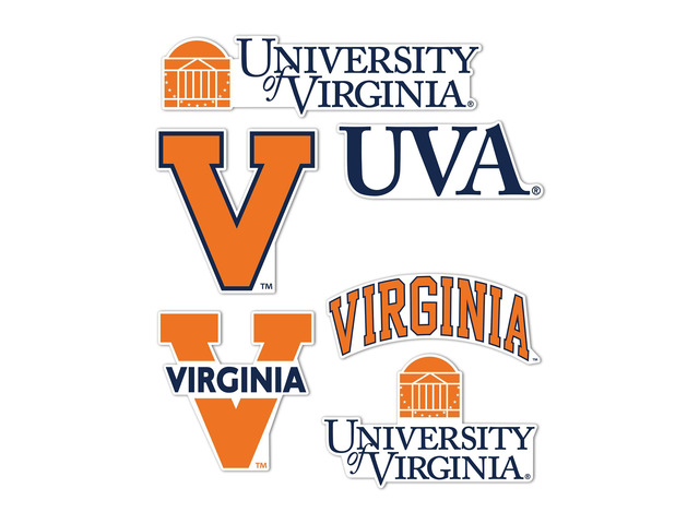 Virginia Cavaliers Sticker Car Decal (T2-4) Officially Licensed UVA University of Virginia Vinyl Decal Sticker for Laptops, Water Bottles, Cars,...