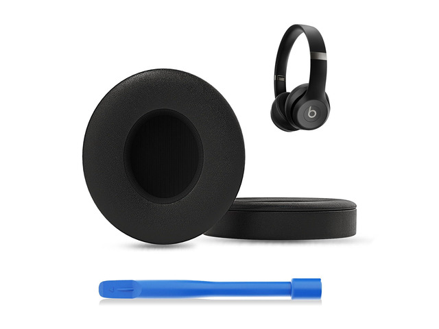 Replacement Ear Pads for Beats Solo 4 On-Ear Headphone, Black Solo 4 Ear Pads for Beats Solo4 Headphone