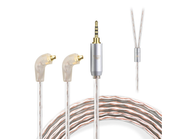 ER4SR to 2.5MM Upgraded Replacement Cable for Etymotic Earphones Cable 4 Core for Etymotic ER4SR ER4XR ER3XR ER3SE ER2XR ER2SE LN008099 3.94FT