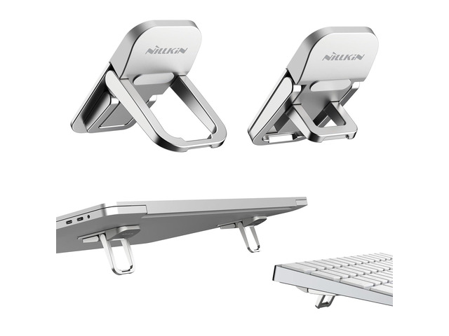 Computer Keyboard Stand for Desktop with 3 Adjustable Angles, Mini Laptop Feet, Flip Keyboard Riser Feet for Keyboards, Laptop Stand for MacBook,...