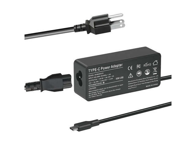 65W 45W USB C Laptop Charger for HP Envy Spectre EliteBook x360 Pavilion Chorome Book x360 Omnibook Elite x2 Travel Type C Power Cord Ac Adapter