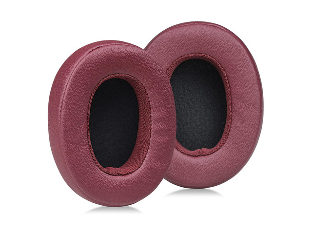 Ear Pads Cushion, Replacement Protein Leather Earpads for Skullcandy Crusher Wireless Crusher Evo ANC HESH 3.0 Over-ear Headphones(Deep Red)