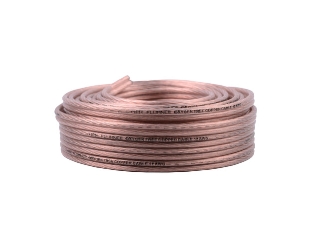 12AWG 50ft Speaker Wire, Oxygen-Free Copper Cable, for Hi-Fi Set-up, Home Theaters, Bookshelf or Floor-Standing Speakers