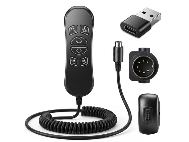 6 Button 7 Pin Lift Chair Remote Controller Version A Compatible with HHC HSW306 Hand Control, Hand Control Switch Replacement