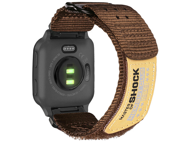 Rugged Nylon Sports Strap for Garmin Venu Sq/Sq 2, Venu 2/3/Plus/Musice. Venu 4-45mm,Woven Loop Quick-Dry Watch Band with Stainless Steel Buckle...