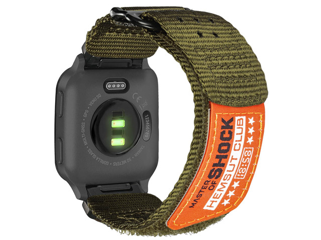 Rugged Nylon Sports Strap for Garmin Venu Sq/Sq 2, Venu 2/3/Plus/Musice. Venu 4-45mm,Woven Loop Quick-Dry Watch Band with Stainless Steel Buckle...