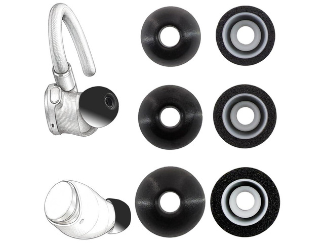 Replacement 2 Layers Memory Foam Eartips for Soundcore & Devialet Compatible with Soundcore Sport X20 / X10 / Space A40 / Devialet Gemini II...