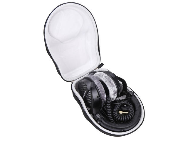 Hard Portable Case Compatible with Beyerdynamic DT 990 PRO/DT 770 PRO Open Studio Headphone, Case Only (Grey)
