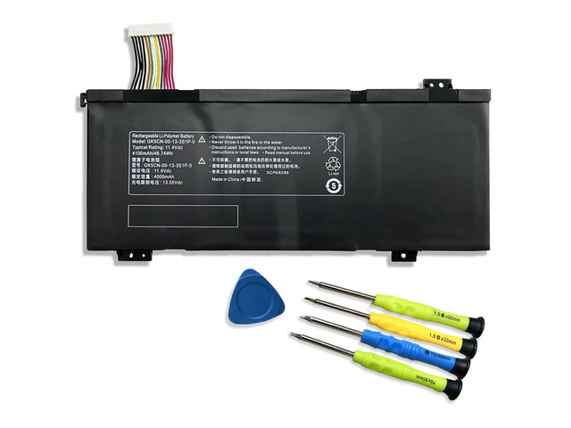 GK5CN-00-13-3S1P-0 Laptop Battery Replacement for Getac Tongfang GK6Z5CN Schenker XMG Neo 15 XNE15M19 Maingear Vector 15 Eluktronics Matrix RP-17...