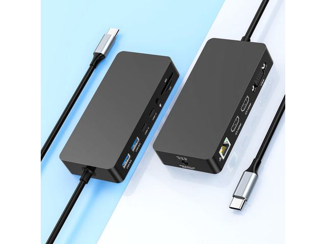 Surface Thunderbolt 4 Docking Station, Triple-Display via Dual HDMI + VGA with Power Adapter, Surface Dock Compatible with Surface Pro...