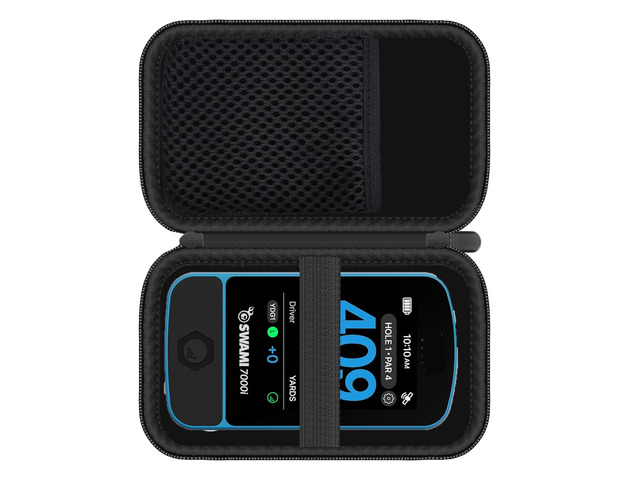 Compatible for Izzo Swami Golf Case, Durable EVA Carrying Case, Shockproof & Lightweight Protective Cover Compatible with Izzo Swami Golf 700i (Black)