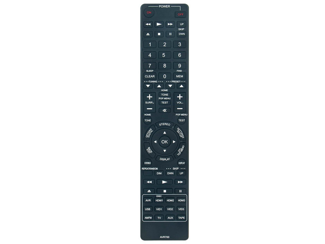 Replacement Remote Control Applicable for Harman Kardon AV Receiver AVR700 AVR 700 AVR1650 AVR 1650 AVR146 AVR 146 AVR1600 AVR 1600 AVR1565 AVR 1565