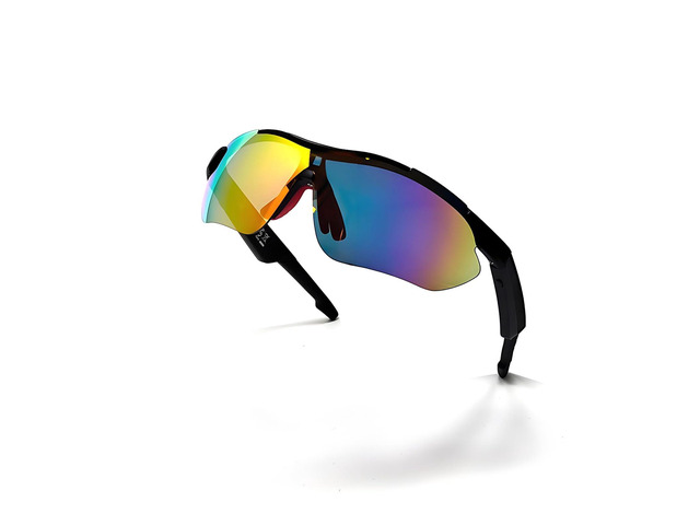 Smart Cycling Music Glasses, Sport Bluetooth Glasses Open-Ear Headphone with Speaker, Polarized Bluetooth Sunglasses for Men Women, UV Protection,...