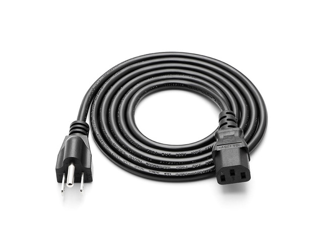 10 FT Power Cord Replacement for Samsung/Vizio/LG TV, Dell HP Monitor - 10A 125V 3 Prong Power Supply Cable UL Listed