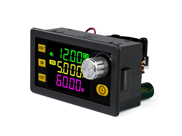 Adjustable Voltage Regulator, DC 6-36V to 0-36V 120W 6A DC-DC Buck Boost Converter Color LCD Digital Display for Laboratory Power Supplies, Golf Carts