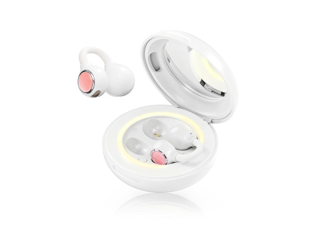 FairyClip A2 Open-Ear Earbuds, Clip On AI Translation Headphones, Wireless Adaptive Comfort Bluetooth 5.4 Waterproof 28H Earphone Makeup Mirror for...