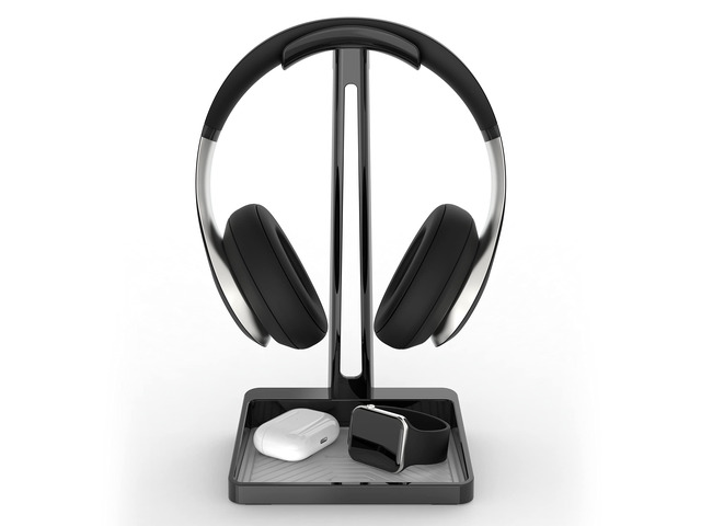 Headphone Stand Premium Protection (with Silicone Tray Liner) Designed in the USA Headset Protection From the Trusted Leader in Electronics...