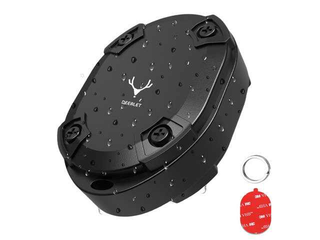DEELRET Tracker for Apple Find My (iOS Only), Tracker Tag IP68 Waterproof, Air-Tag Adhesive Sticker Mount, Hard Integration,3 Years Battery Standby...