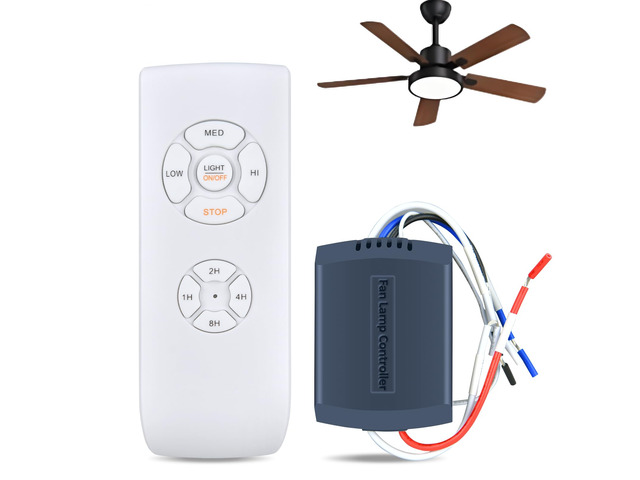 Remote Control Kit,for Hunter/Harbor Breeze Ceiling Fan lamp for Westinghouse/Honeywell/QlACHlP,for Receiver, Universal