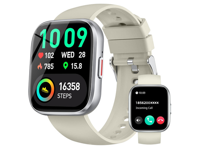 Smart Watches for Men Women Answer/Make Call, 1.85' Fitness Watch with 120+ Sports Modes, Heart Rate/SpO2/Sleep Tracker, Pedometer, IP68 Activity...