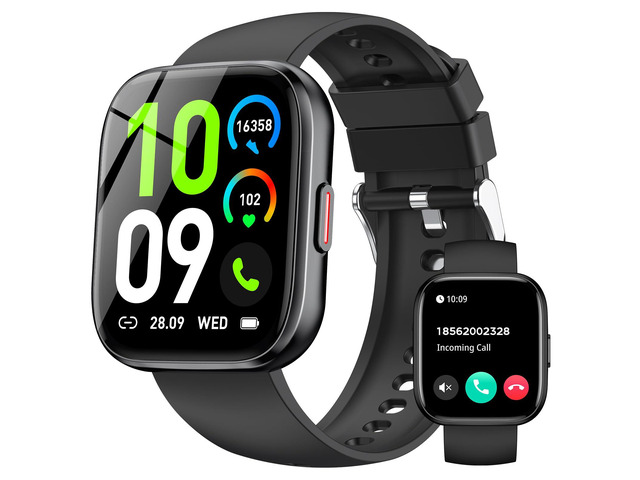 Smart Watches for Men Women Answer/Make Call, 1.85' Fitness Watch with 120+ Sports Modes, Heart Rate/Blood Oxygen/Activity Tracker, Pedometer, IP68...