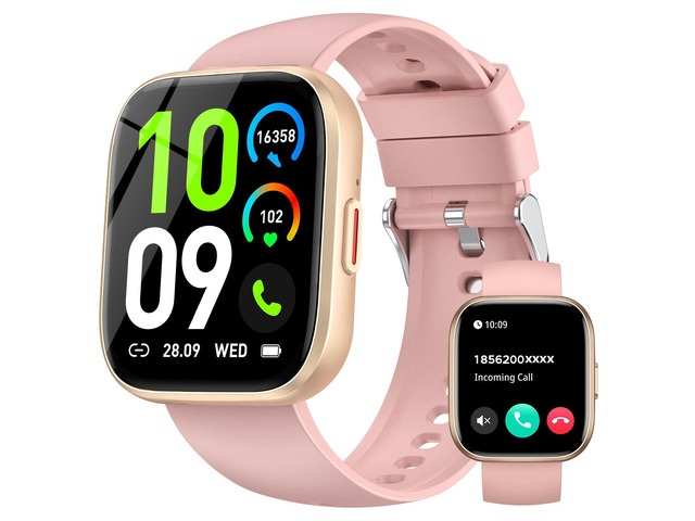 Smart Watches for Women Men Answer/Make Call, 1.85' Fitness Watch with 120+ Sports Modes, Heart Rate/Blood Oxygen/Activity Tracker, Pedometer, IP68...