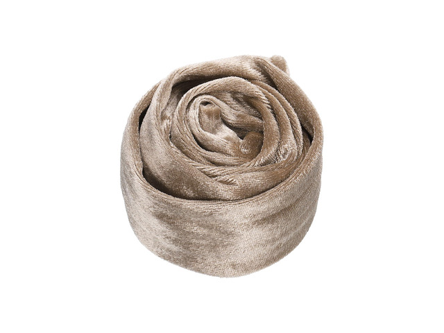 3.3ft Chandelier Chain Cord Cover, Velvet Cloth Fabric Chain Sleeve Decorative Cord Covers for Chandelier Wires Swing Cable, Zipper Style, Beige