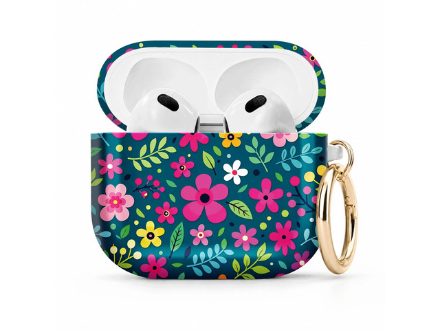 Compatible with Airpod 4 Case,TPU Cute Pattern Protective, Shockproof Anti Scratch Case with Keychain Ring, Supports Wireless Charging(Colorful...