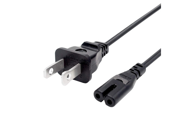 2 Prong Power Cord Replacement for Bose Smart Soundbar 600 900 300 Soundbar 8Ft IEC C7 Power Cord AC Cable