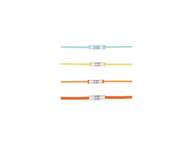 NWSLC-7Y Cable Identification Sleeve for 3mm Duple x Fiber Cable, Flexible Pvc, 1' Length, White