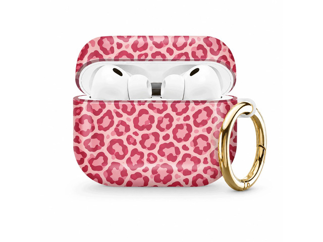 Compatible with AirPod Pro 3 Case (2025), Stylish Pattern Protective Cover with Keychain, Shockproof Anti-Drop TPU Case for Women and Men(Pink Spot)