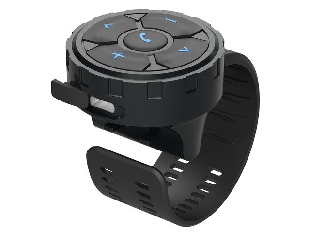 Bluetooth Helmet Earphone Remote - Controls Music, Voice Assistants, Calls, and More - Long Battery Life - Waterproof - Compatible with Android and...