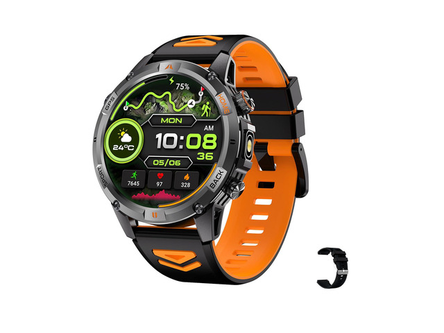 Smart Watch for Men with 7-Day Battery and Built-in GPS, 1.46' Round Fitness Watch, Heart Rate/SpO2/Sleep Monitor, IP68 Waterproof, Compatible with...