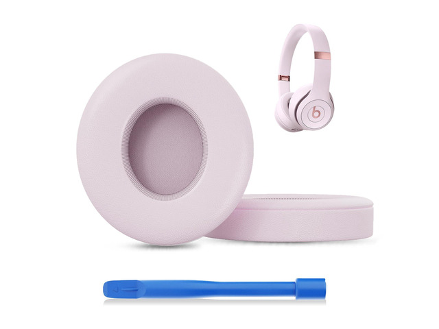 Solo 4 Ear PadsReplacement earpads Cushions Compatible with Beats Solo 4 On-Ear Headphones (Cloud Pink)