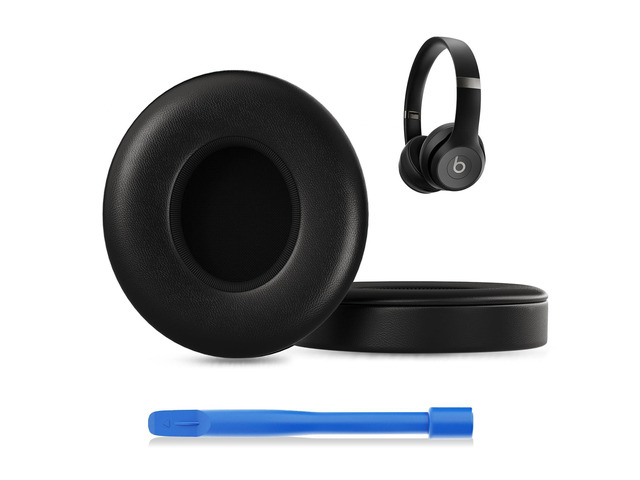 Solo 4 Ear PadsReplacement earpads Cushions Compatible with Beats Solo 4 On-Ear Headphones (Black)