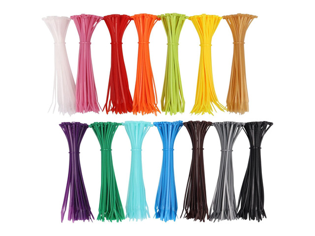 700 Pcs Mixed Colored Zip Ties, 4 Inch Multicolor Self-Locking Nylon Cable Ties 14 Colorful Plastic Resistant Wire Ties for Home Office Garden...