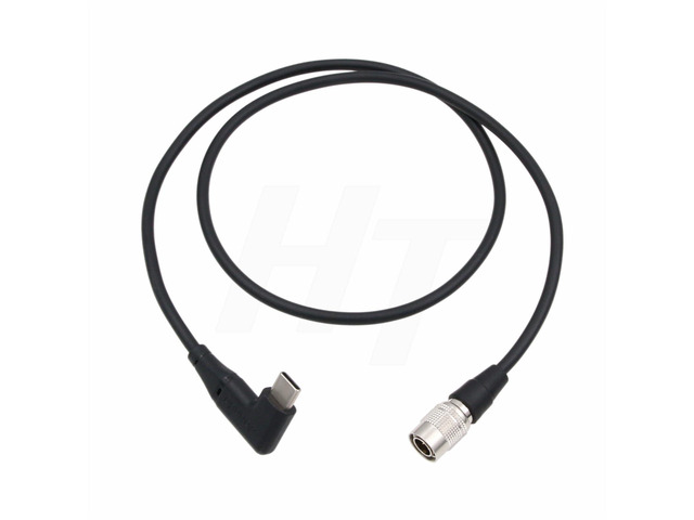 PD QC Power Bank 12V USB C to Hirose 4 Pin Power Cable for Zoom F4 F8 F8N Pro Audio Recorder Right Angle 90-Degree 60cm
