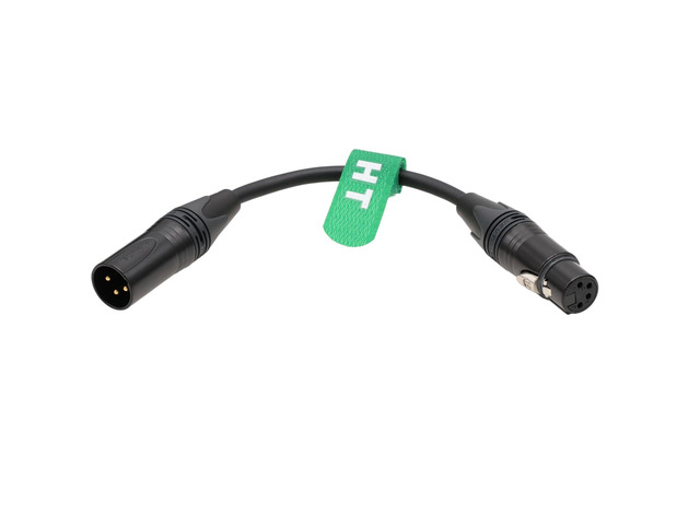 XLR 4 Pin Female to XLR 3 Pin Male Power Cable Adapter for Battery ARRI Alexa RED Canon Sony Camera Light 24V 20cm