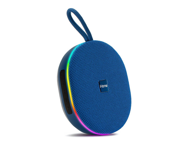 Venture Wireless Portable Bluetooth Speaker with RGB Lights Water Resistant, Built-in Carry Strap, TWS Pairing, Color-Changing LEDs, Rechargeable...