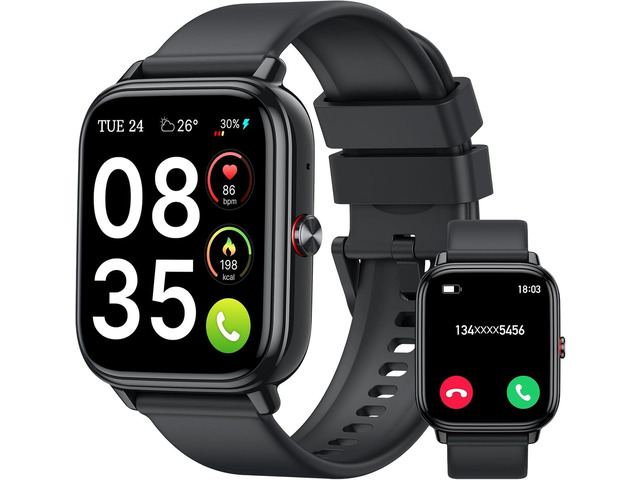 Smart Watch for Men Women (Answer/Make Calls),1.83' HD Touchscreen Fitness Tracker, 480Hrs Playtime,112+ Sports Modes,Fitness & Sleep...