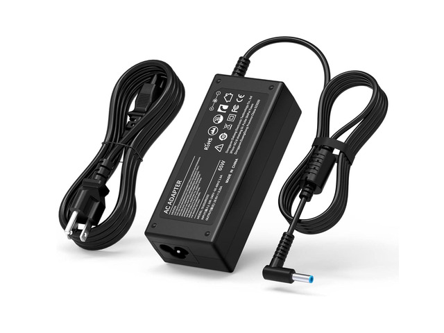 65W Laptop Charger Blue Tip Compatible with HP Pavilion x360 14 15 17, Envy x360 13 15 17, Elitebook 840 G5, Zbook 14u G4 G5 15u 15 G3 Notebook PC...