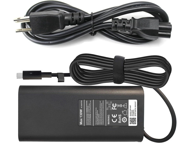 130W USB C Laptop Charger Compatible with Dell XPS 15 9500 9510 9520 9530 XPS 17 9700 9710 9720 9730, Precision 5550 5560 5570 5750 5760 5770,...