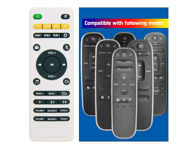 New Remote Control Replacement for Polk Audio Soundbar MagniFi One, Magnifi Mini, FR1 Home Theater Sound Bar System