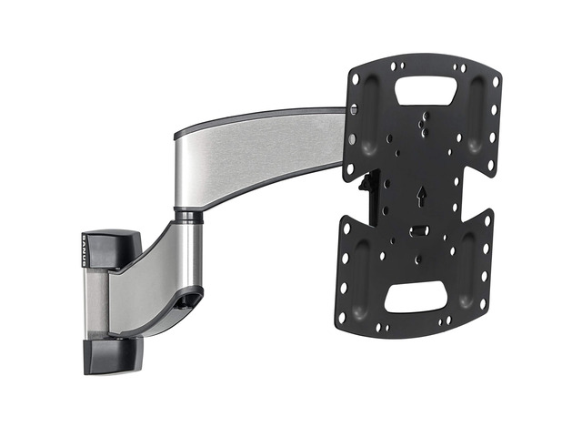 Premium Full Motion TV Wall Mount for 19' - 40' TVs - Stainless Steel Finish with FluidMotion Design for Smooth Extension, Swivel and Tilt- Low...