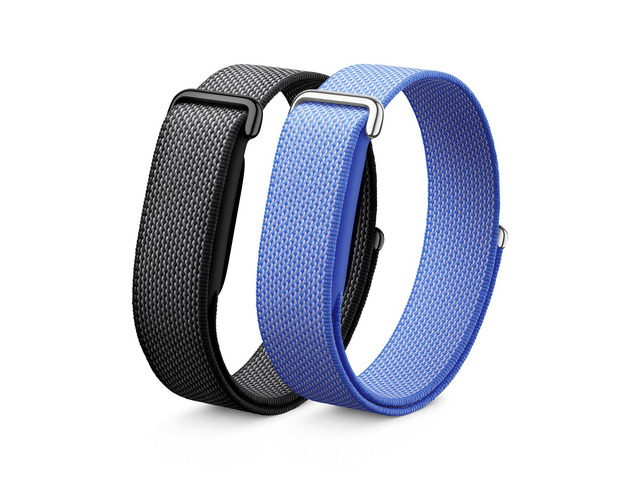 2 Pack Nylon Sport Bands Compatible with Google Fitbit Air Band Soft Breathable Micro-Adjustable Performance Loop Band Replacement Wristbands for...