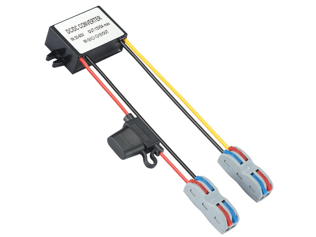 DC 17-60V to 12V Step Down Converter,24V 36V 48V to 12V 5A 60W max DC Buck Converter,IP67 Waterproof Module Volage Regulator Transformer Adapter...
